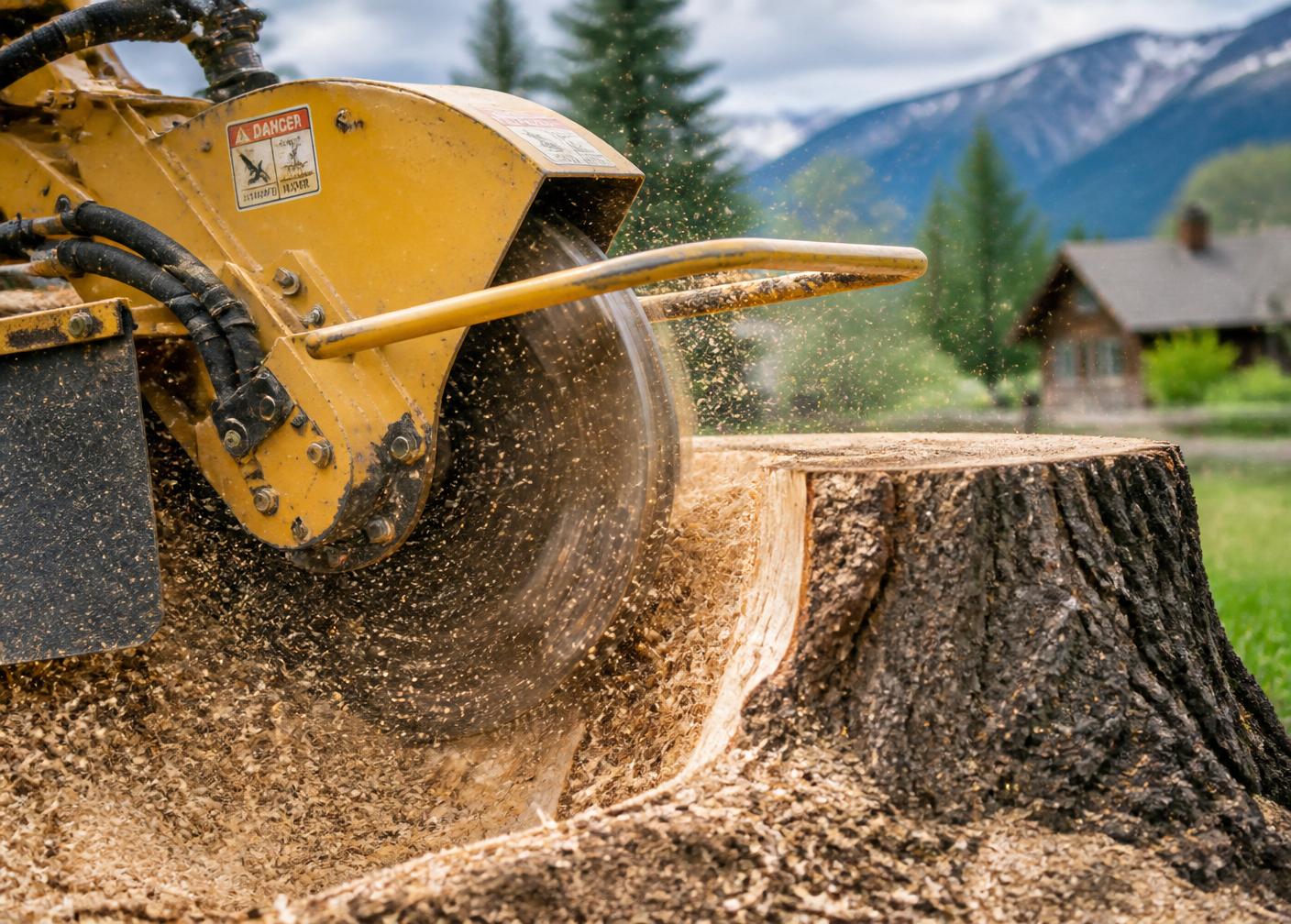 Stump grinding and removal service